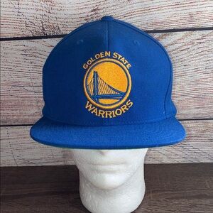 Pre Owned Golden State Warriors Blue Adjustable Mitchell & Ness Cap